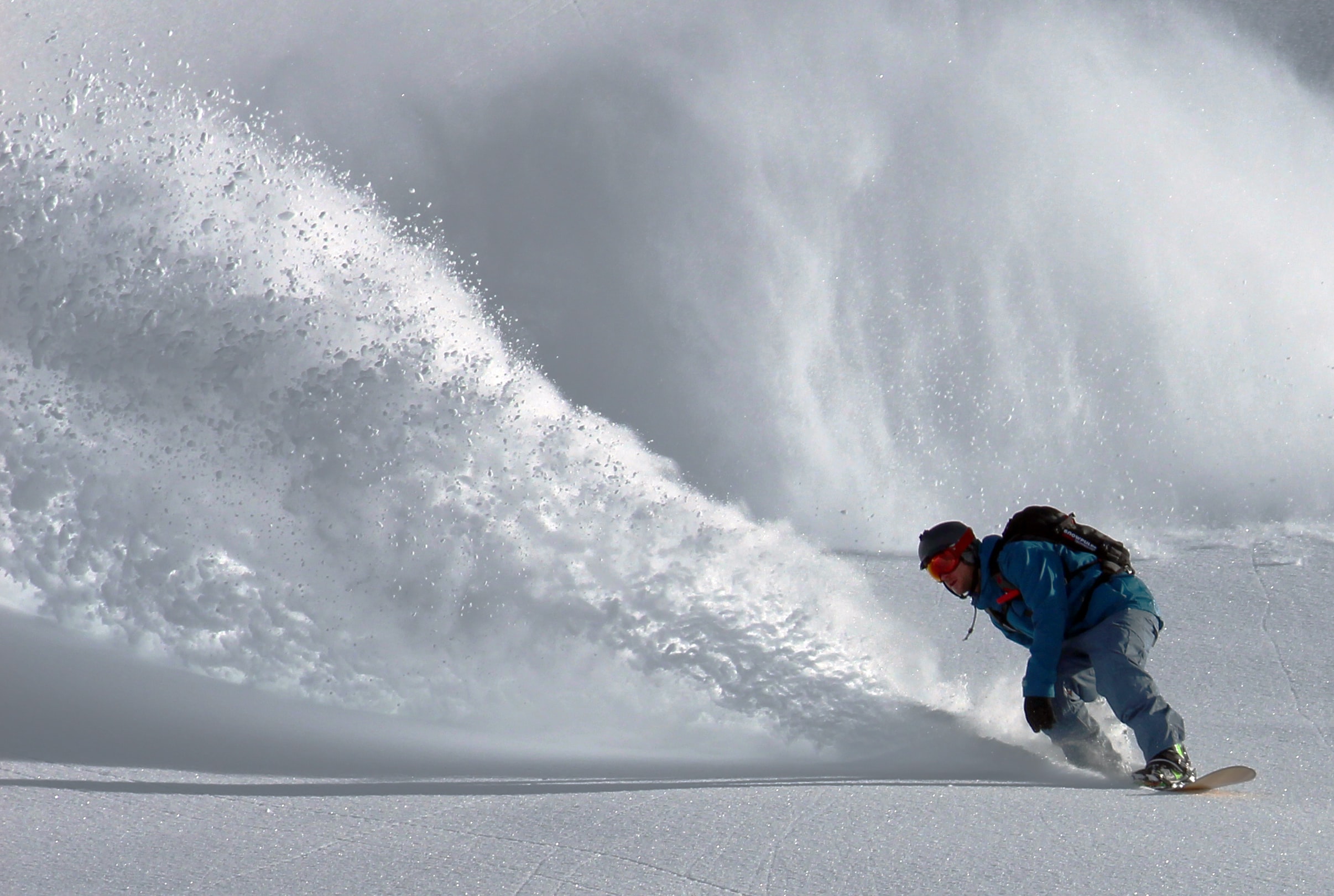 Powder is light fluffy snow that is a favorite of skiers and snowboarders.